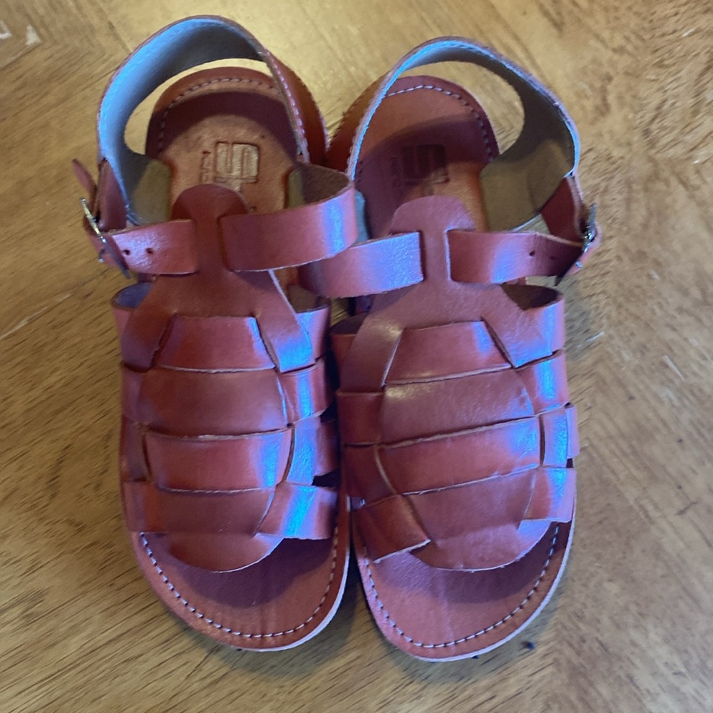 COPY - Men’s leather sandal. Color: red leather. Size:USA:7/Mex:25. Handmade in…